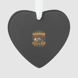 Grusel-Filme Pizza Bier Halloween Design_1 Ornament