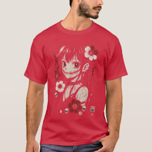 Grusel-Goth-Anime-Waifu-Kawaii-Manga-Mädchen-gruse T-Shirt