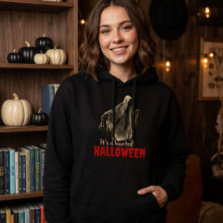 Grusel Halloween-Geist Damen Hoodie Pullover