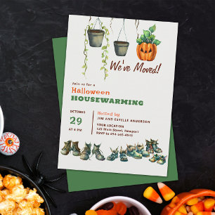 Grusel Halloween-Haus-Einweihung Monster Schuhe Pf Einladung