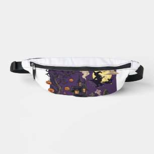 Grusel-Halloween-Haus-Hexe-Geist_1 Bauchtasche