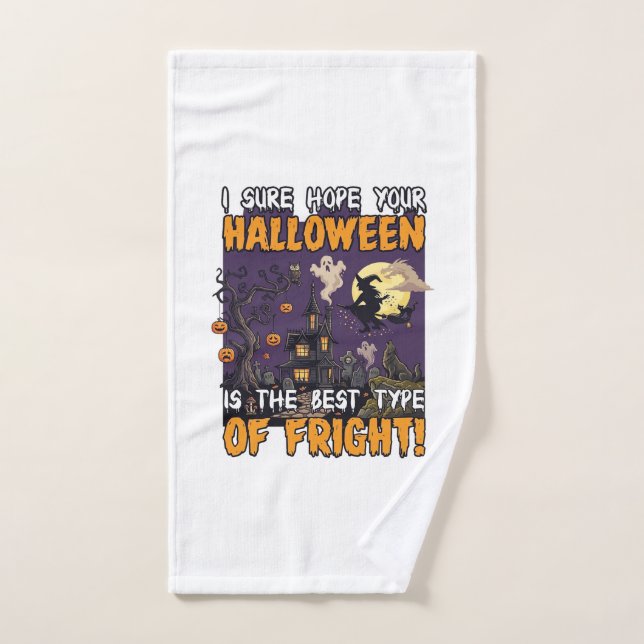 Grusel-Halloween-Haus-Hexe-Geist_1 Handtuch (Handtuch)