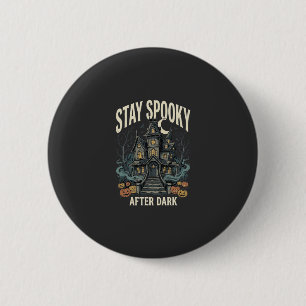 Grusel-Halloween-Haus-Nacht Button