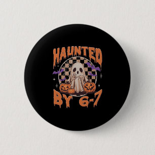 Grusel Halloween Heimgesucht 67 Nummer 67 Sechs Si Button