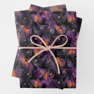 Grusel-Halloween im Vintage-Stil Geschenkpapier Set
