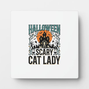 Grusel-Halloween-Katzen-Lady-Vintage_1 Fotoplatte
