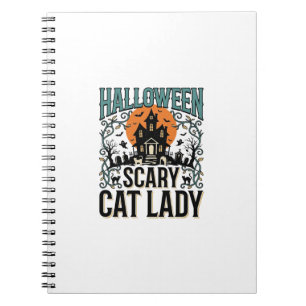 Grusel-Halloween-Katzen-Lady-Vintage_1 Notizblock