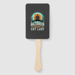 Grusel-Halloween-Katzendame-Spookhaus-Design_1 Fächer