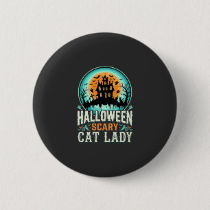Grusel-Halloween-Katzenlady-Haus-Design_1 Button