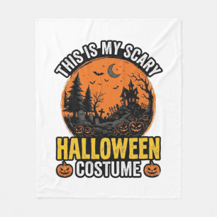 Grusel-Halloween-Kostüm Vintage Fleecedecke