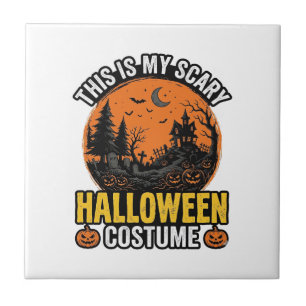 Grusel-Halloween-Kostüm Vintage Fliese