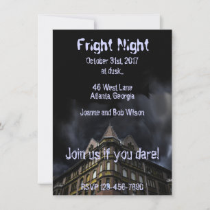 Grusel-Halloween-Party-Einladung zum Spukhaus Einladung