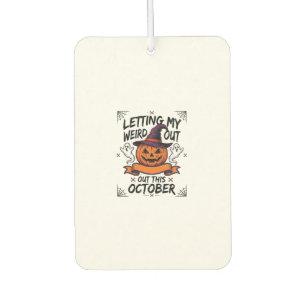 Grusel-Halloween-Shirt mit Kürbis-Geistern_1 Autolufterfrischer