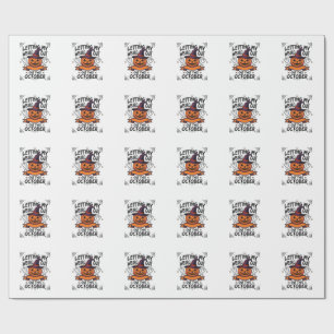 Grusel-Halloween-Shirt mit Kürbis-Geistern_1 Geschenkpapier