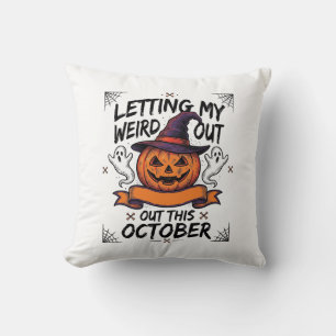 Grusel-Halloween-Shirt mit Kürbis-Geistern_1 Kissen
