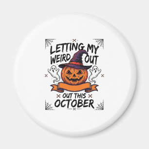 Grusel-Halloween-Shirt mit Kürbis-Geistern_1 Magnet