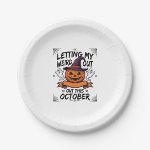 Grusel-Halloween-Shirt mit Kürbis-Geistern_1 Pappteller