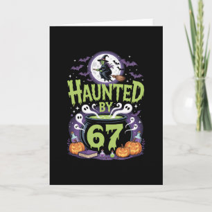 Grusel Halloween-Skelett Gruselige Sechs Sieben Za Karte