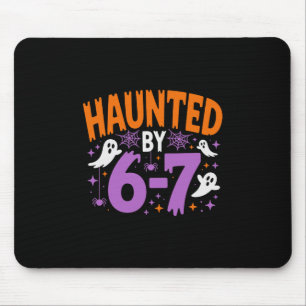Grusel-Halloween-Skelett Gruselige Sechs Sieben Za Mousepad