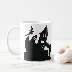 Grusel-Halloween-Spookhaus-Hexe-Geist-Fledermaus Kaffeetasse