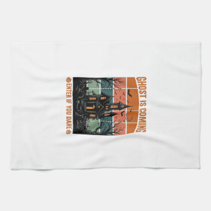 Grusel-Haus Halloween Dekoration Vintage Geist Kom Geschirrtuch