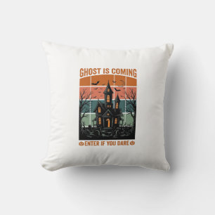 Grusel-Haus Halloween Dekoration Vintage Geist Kom Kissen