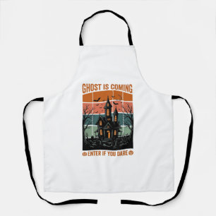 Grusel-Haus Halloween Dekoration Vintage Geist Kom Schürze