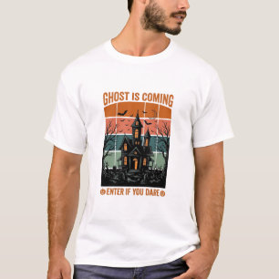 Grusel-Haus Halloween Dekoration Vintage Geist Kom T-Shirt