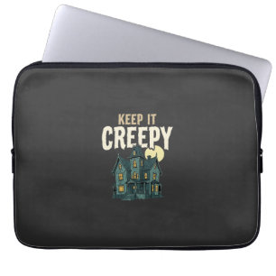 Grusel-Haus Halloween-Design_1 Laptopschutzhülle