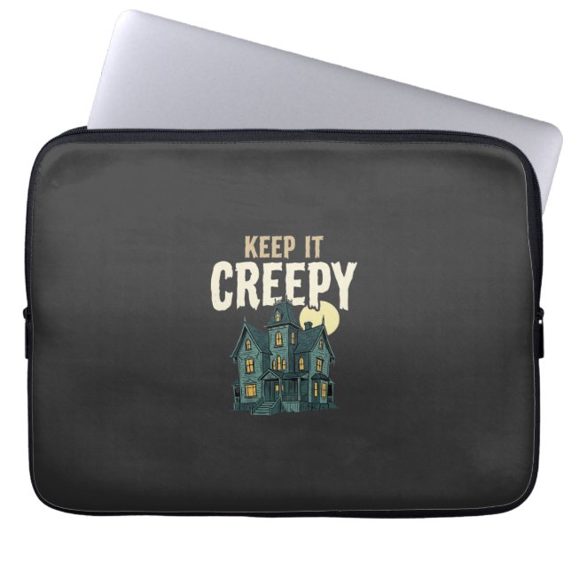 Grusel-Haus Halloween-Design_1 Laptopschutzhülle (Vorderseite)