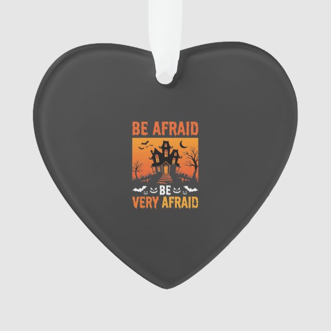 Grusel-Haus Halloween-Design Ornament (Vorderseite)