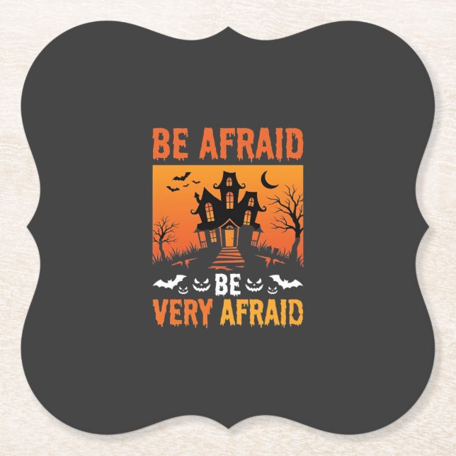 Grusel-Haus Halloween-Design Untersetzer (Vorderseite)