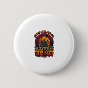 Grusel Haus Halloween Hexe Nacht Lebend Tote Skele Button