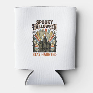 Grusel-Haus Halloween-Shirt mit Vintage-Geist P Dosenkühler