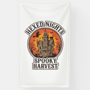 Grusel-Haus Halloween-Shirt Vintage-Gravur De Banner