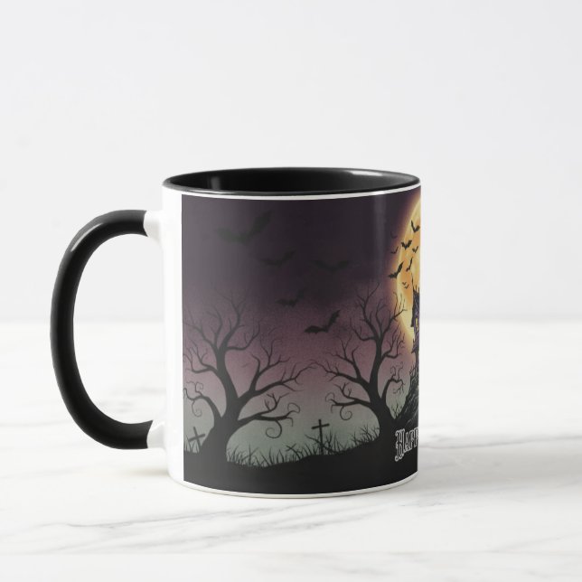 Grusel-Haus Halloween-Tasse Tasse (Links)