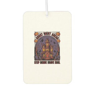 Grusel-Haus Halloween Vintage Gravur Design_1 Autolufterfrischer