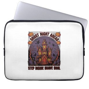 Grusel-Haus Halloween Vintage Gravur Design_1 Laptopschutzhülle