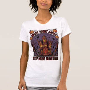 Grusel-Haus Halloween Vintage Gravur Design_1 T-Shirt