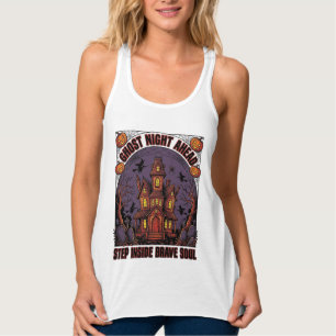 Grusel-Haus Halloween Vintage Gravur Design_1 Tank Top