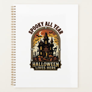 Grusel-Haus Halloween Vintage Gruselig Ganzjährig_ Planer