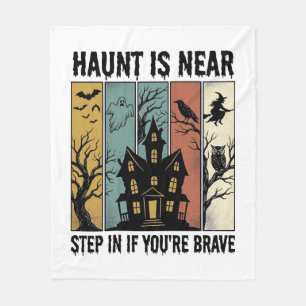 Grusel-Haus Halloween Vintage-Stich Gruselige D Fleecedecke