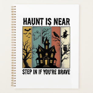 Grusel-Haus Halloween Vintage-Stich Gruselige D Planer