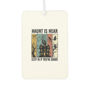 Grusel-Haus Halloween Vintage-Stich Spuk D Autolufterfrischer