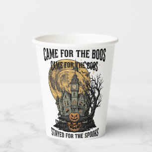 Grusel-Haus Halloween Vintage-Stich Spuk T Pappbecher