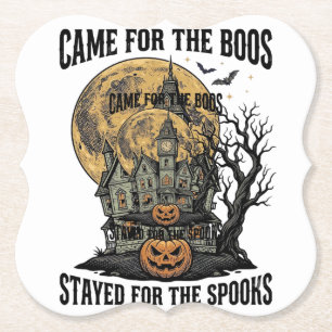 Grusel-Haus Halloween Vintage-Stich Spuk T Untersetzer