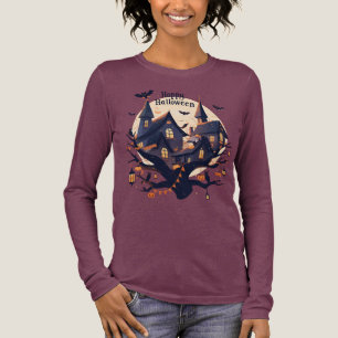Grusel-Haus „Happy Halloween“-T-Shirt Tri-Blend Shirt