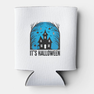 Grusel-Haus-Mond Vintage-Stich Halloween Des Dosenkühler