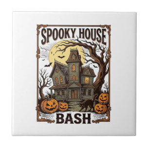 Grusel-Haus-Party Vintage-Stich Halloween-Dekorati Fliese