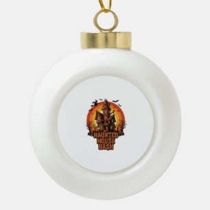 Grusel-Haus-Party Vintage-Stich Halloween-Dekorati Keramik Kugel-Ornament